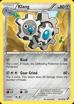 Black & White Klang #75 card