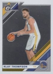2019-20 Donruss Optic Base Set Klay Thompson #18 card