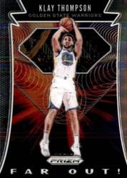 2019-20 Panini Prizm Far Out! Klay Thompson #19 card