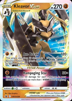 SWSH Black Star Promos Kleavor VSTAR #SWSH249 card