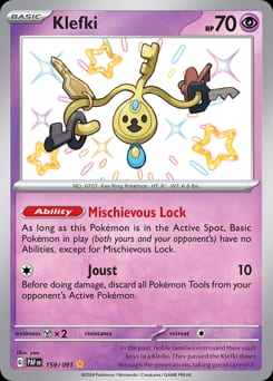 Paldean Fates Klefki #159 card