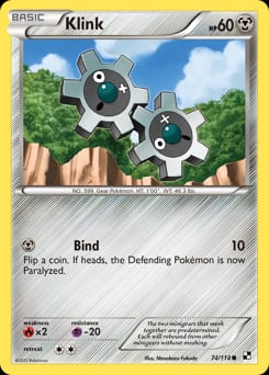 Black & White Klink #74 card