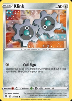 Silver Tempest Klink #123 card