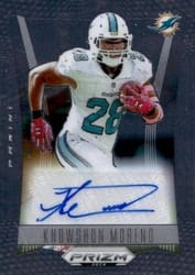 2024 Panini Prizm Deca Signatures Knowshon Moreno #S-KMO card