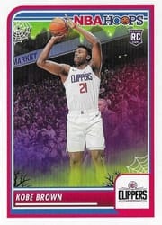 2023-24 Hoops Haunted Hoops Base Set Kobe Brown #55 card