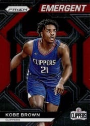 2023-24 Panini Prizm Emergent Kobe Brown #18 card