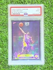 2003 Topps Chrome Kobe Bryant Black Refractor #36 card