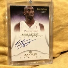 2012 Panini Prizm Autographs Kobe Bryant #1 card