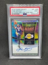 2018 Panini Select in Flight Signatures Kobe Bryant Neon Green Prizm #IF-KBR card
