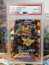 2019 Panini Prizm Kobe Bryant Orange Ice Prizm #8 card