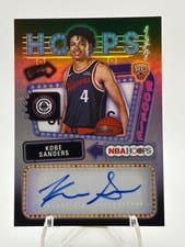 2025-26 NBA Hoops Hoops Rookie First Signs Kobe Sanders #HFS-KS card