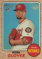2017 Topps Heritage Base Set Koda Glover #568 card