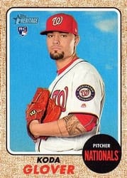 2017 Topps Heritage Base Set Koda Glover #568b card