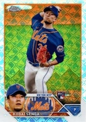 2023 Topps Chrome Logofractor Edition Base Set Kodai Senga #217 card