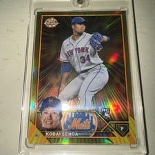 2023 Topps Chrome Radiating Rookies Kodai Senga #RR-16 card