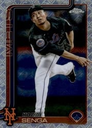 2025 Topps Chrome Logofractor Edition Base Set Kodai Senga #246 card