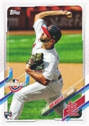 2021 Topps Opening Day Base Set Kodi Whitley #124 card