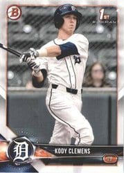 2018 Bowman Draft Base Set Kody Clemens #BD-121 card