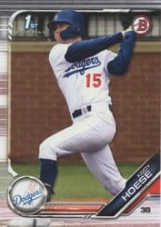 2019 Bowman Draft Base Set Kody Hoese #BD-187 card