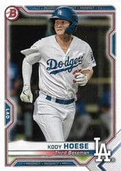 2021 Bowman Prospects Kody Hoese #BP-39 card