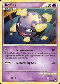 Call of Legends Koffing #60 card