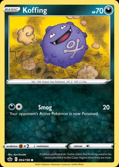 2021 Chilling Reign Koffing #94 card