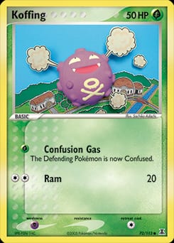 Delta Species Koffing #72 card