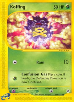 Expedition Base Set Koffing #114 card