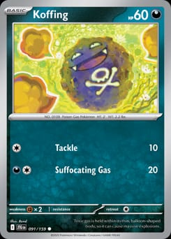 Journey Together Koffing #91 card