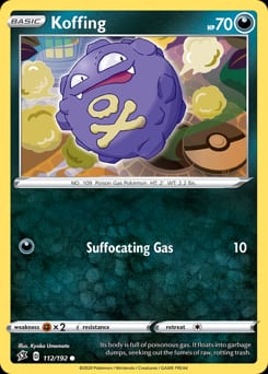 Rebel Clash Koffing #112 card