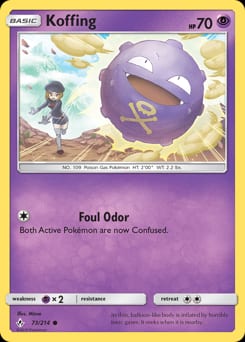 Unbroken Bonds Koffing #73 card