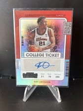 2022 Panini Chronicles Draft Picks Contenders College Ticket Autograph Kofi Cockburn #CT-KCO card