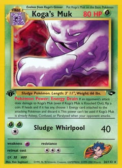 Gym Challenge Koga's Muk #26 card
