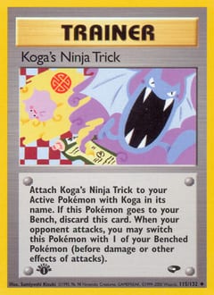Gym Challenge Koga's Ninja Trick #115 card