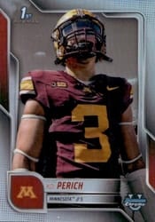 2025 Bowman University Chrome Base Image Variation Refractor Koi Perich #SP-14 card