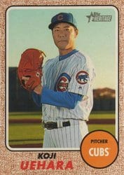 2017 Topps Heritage Base Set Koji Uehara #595 card