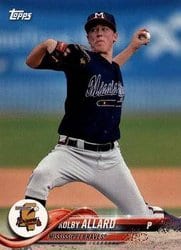 2018 Topps Pro Debut Base Set Kolby Allard #18 card