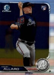 2019 Bowman Chrome Base Set Kolby Allard #11 card