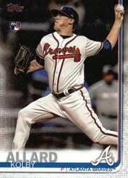 2019 Topps Base Set Kolby Allard #38 card