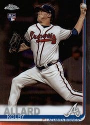 2019 Topps Chrome Base Set Kolby Allard #99 card