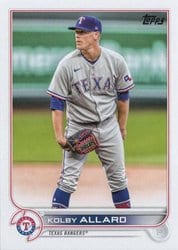 2022 Topps Update Base Set Kolby Allard #US122 card
