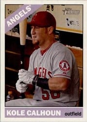 2015 Topps Heritage Base Set Kole Calhoun #192 card
