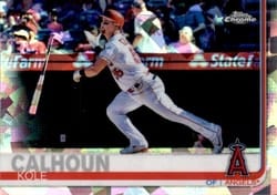 2019 Topps Chrome Sapphire Edition Base Set Kole Calhoun #273 card
