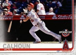 2019 Topps Opening Day Base Set Kole Calhoun #83 card