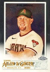 2020 Topps Allen & Ginter Chrome Base Set Kole Calhoun #224 card