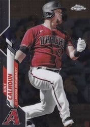 2020 Topps Chrome Update Base Set Kole Calhoun #U-4 card