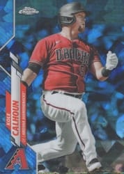 2020 Topps Chrome Update Sapphire Edition Base Set Kole Calhoun #U-247 card