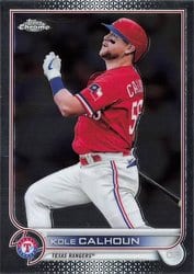 2022 Topps Chrome Base Set Kole Calhoun #17 card