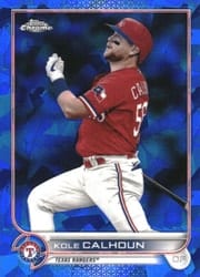 2022 Topps Chrome Sapphire Edition Base Set Kole Calhoun #605 card