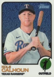 2022 Topps Heritage Chrome Kole Calhoun #602 card